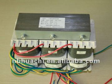 Dry-type three phase variable transformer