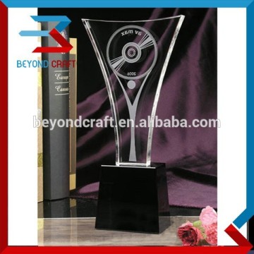 deocrative crystal trophy for sales associate