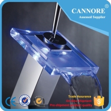 Glass Faucet Waterfall LED Faucet