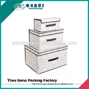 non woven white omament cardboard storage box