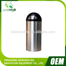 new push-style stainless steel Popular dustbins/garbage bin