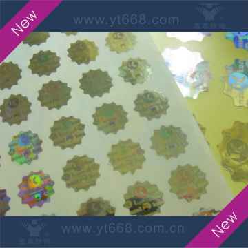 Dot matrix hologran label