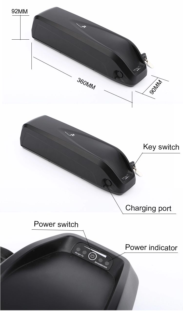 Großhandelspreis ebike Batterie 36V 10ah Lithium -Akku für eBike