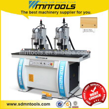 Tow heads hinge boring machine