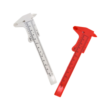 MINI Precision Makeup Eyebrow Plastic Caliper Vernier Measuring Ruler