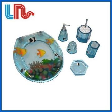 hot sales bothroom poly resin toilet lid