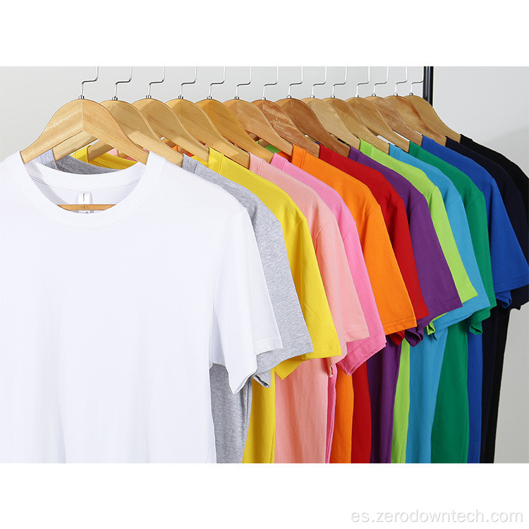 Camiseta lisa de alta calidad para hombre OEM, venta al por mayor, impresión personalizada, camiseta informal de algodón 100%, camisetas en blanco para uso familiar, trabajo en equipo