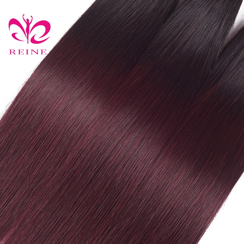 REINE fast shipping cheap virgin human hair extension 1b 99j weft wholesale price japan elgon hair color