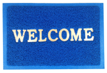 Cheap PVC coil embossed welcome door mat