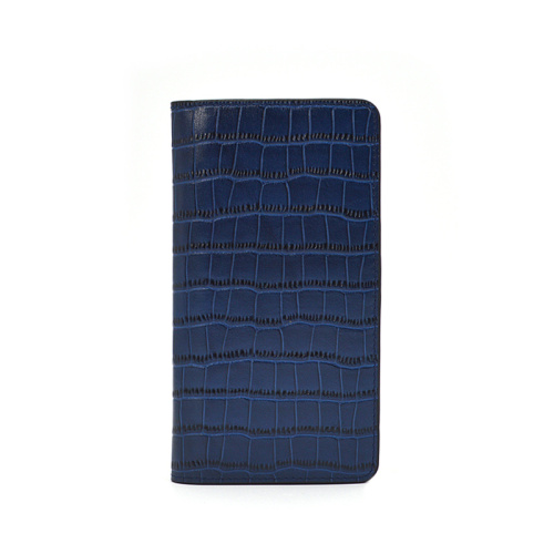 Blue Crocodile Leather Phone Case for Iphone 11