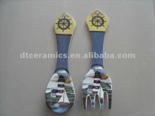 ceramic fork & spoon set