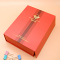 red glossy lamination glass bottle gift box