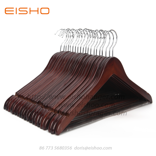 EISHO Multifunctional High Grade Solid Wooden Suit Hangers