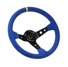 Custom Racing Drifting Steering Wheels: Suede Leather PU ABS Carbon Fiber 350mm