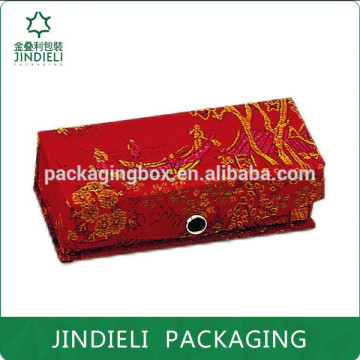 red cloth packaging box for perfume