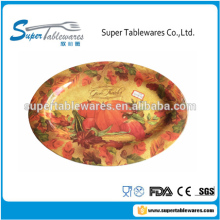 18" Melamine oval serving platter Christmas design