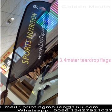 Durable Double Sided Beach Feather Flying Flag