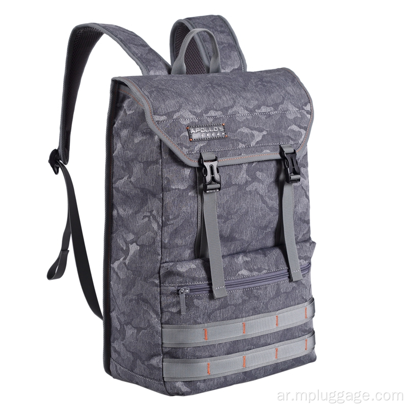 Camo Clamshell Type Disual Compudpack Backpack Tension