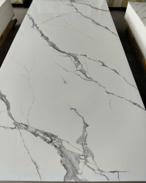 Glossy UV Marble Sheet Scratch Resistant Stain Proof