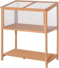 Wood Cold Frame Greenhouse Flower Planter