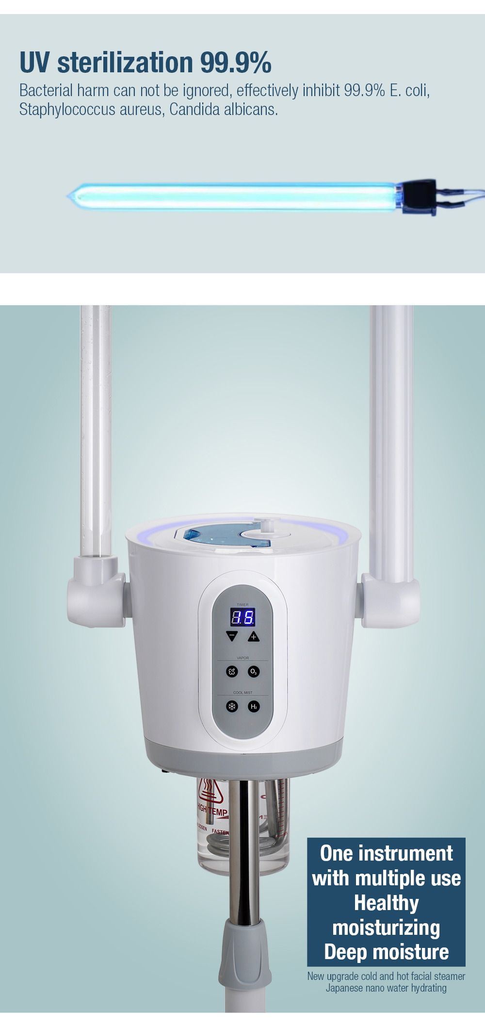 salón de belleza con vaporizador facial facial steamer beauty salon