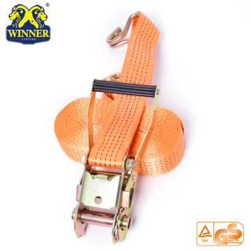 Conjunto de catraca de amarração laranja resistente para baixo Ratchet Tie Down Straps