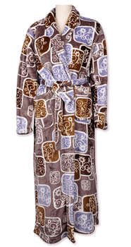 2015 new fashional flannel fleece bathrobe/100% microfibre bathrobe