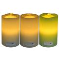 Battery Operated Led Flameless Wax Water Fountain Candles