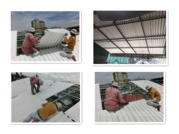 High Strength Light-weight MgO Glazed Roofing Tiles