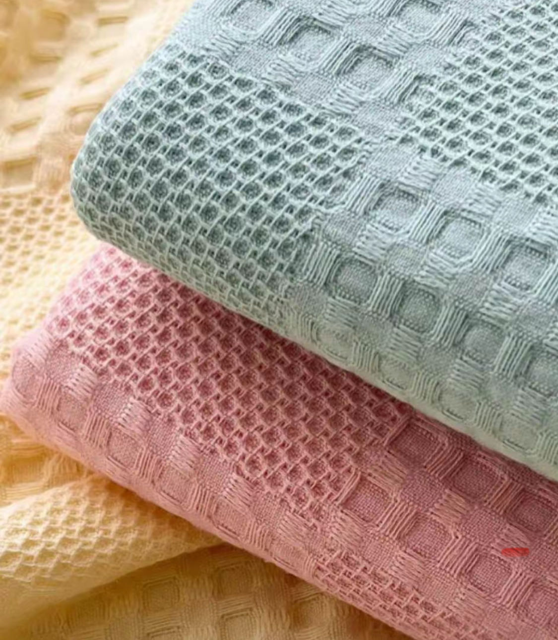 % 100 Pamuk Waffle'ın Bebek Battaniyesi 2 100% Cotton Waffle's Baby Blanket 2