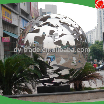 Stainless Steel Carved Flower Pattern Decorative Metal Balls