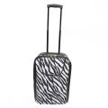Reka Bentuk Fesyen Zebra Pattern Wheeled Luggage Troli