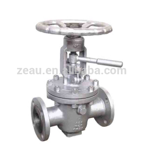 Flange connection lift plug valve