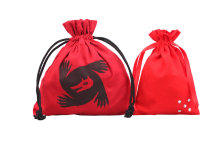 Christmas red plaid santa cotton sack bag