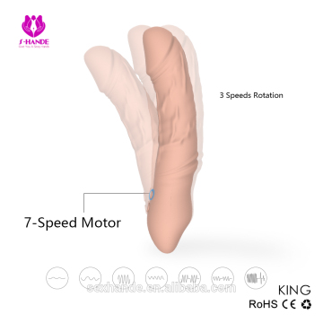 2017 your can't-miss dildo vibrator, automatic rotation and vibration fake penis sex toys women vibrator