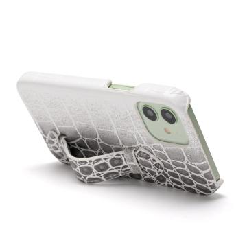 Ny krokodil vit gradient grå capa de celular