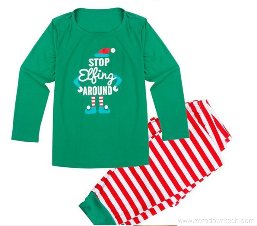 Long Sleeve Christmas Pajama Family Outfit