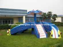 Vivid Fiberglass Octopus Waterslide