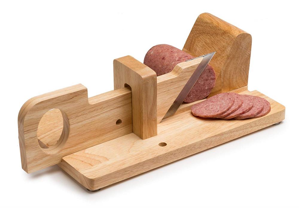 Wurst kleine Salami Guillotine Slicer Fleisch Delikatessen