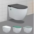 Tall Toilet With Bidet P-trap Toilets Ceramic Smart Wall Hung WC