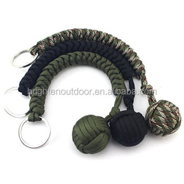 Tactical Gear Survival Keychain: 550 Paracord Monkey Fist for Hiking