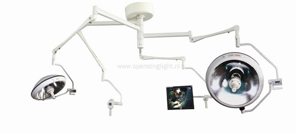 Halogen shadowless lamp with camera