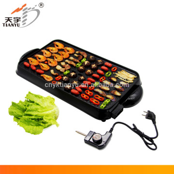 teflon coated double sided electric grill