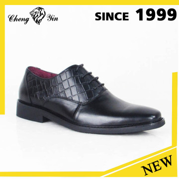 2016 New classy black leather light up men dress shoes