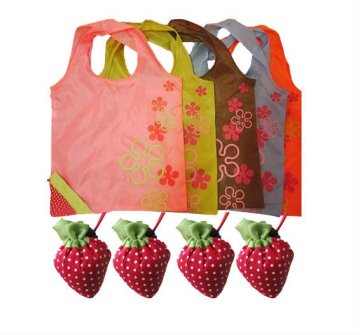 Promotional Strawberry Folding Bag