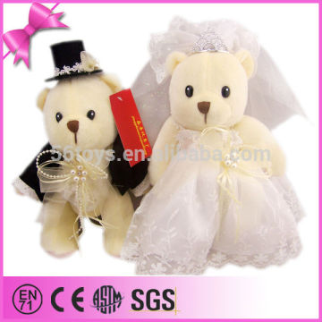 Lovely Wedding Plush Couple Toy Plush Wedding Teddy Bear Couple Plush Toy