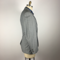 Wedding Fitness Grey Checked Men's Suits