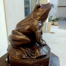 Hot Sale Animal Sculpture Bronze Life Size Frog Statues