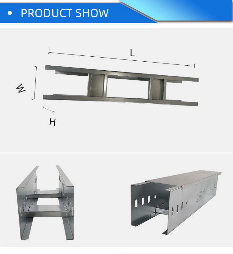Cable Tray Complete Specifications High Voltage 150mm  Ladder Cable Direct Sale Galvanized Cable Ladder