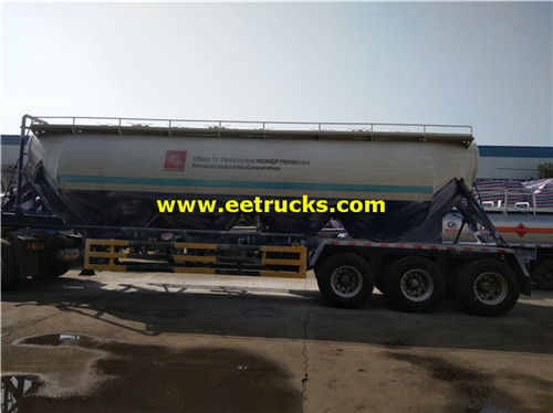 45m3 Bulk bushe foda mai tarkace trailers